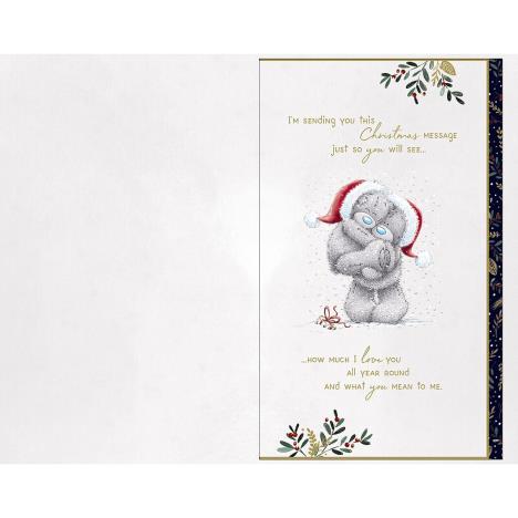 Lovely Fiancée Handmade Me to You Bear Christmas Card Extra Image 1